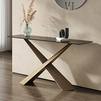 Tables Console minimalistes italiennes couloir entrée salon Tables Console de luxe luxe Unique Mesa Console meubles maison 5
