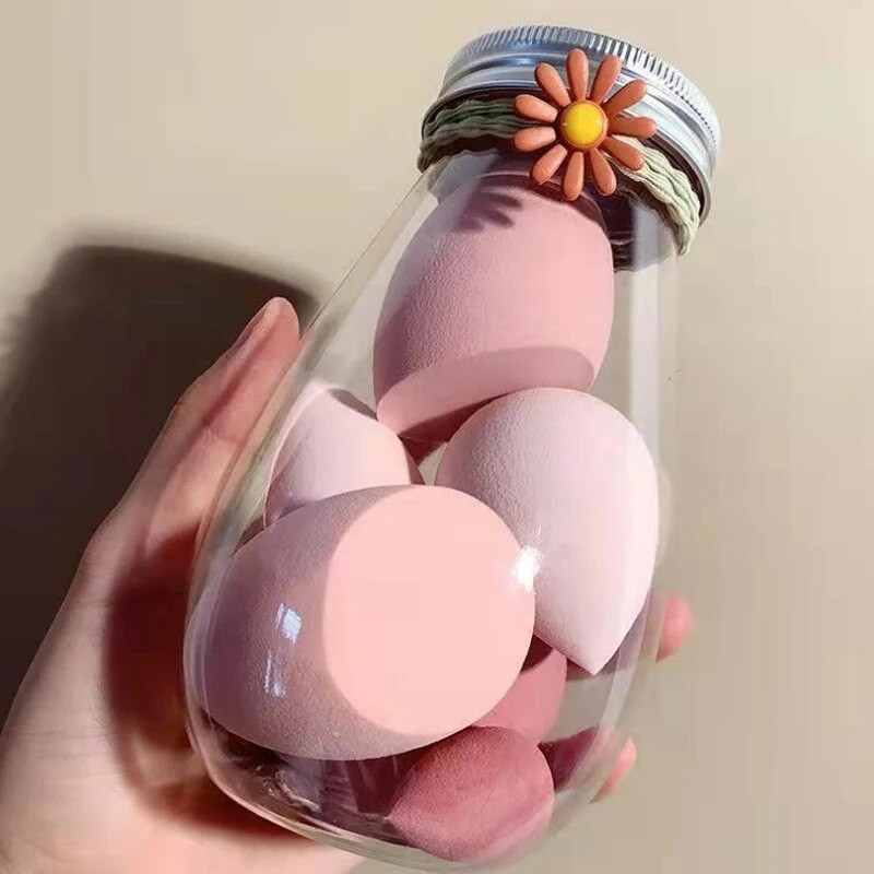  Makeup Egg Dry Wet Dual Use Water Droplets Diagonal Cut Makeup Egg Independent Packaging No Powder Makeup Egg Powder Puff 