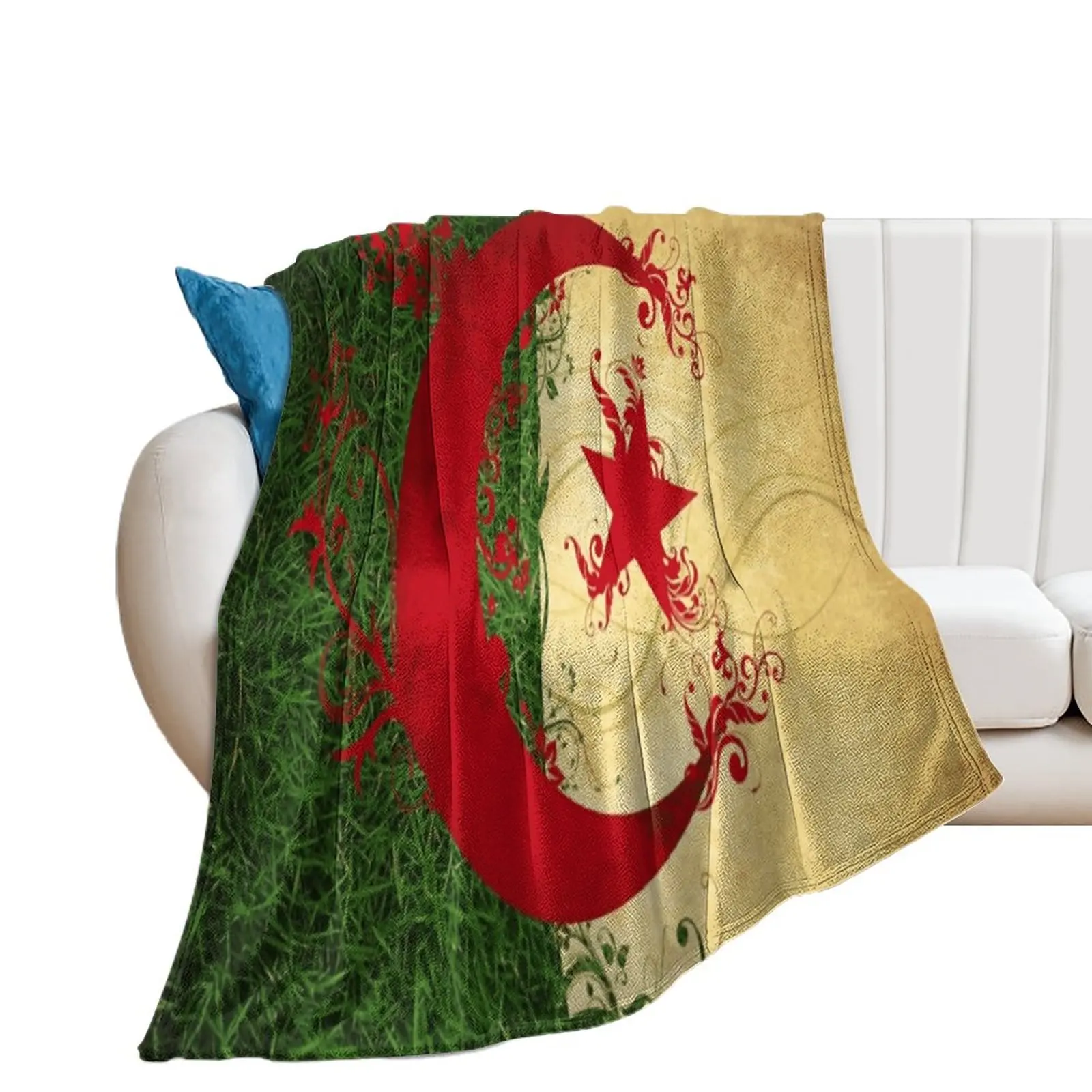 

Woolen Blanket ALGERIA Mask A3Comfortable Resist Pilling Travel Sofa Classic