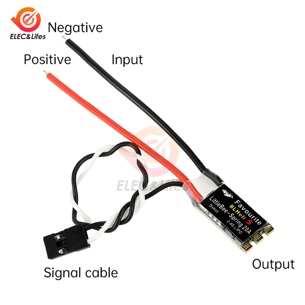 Contrôleur brushless haute performance ESC 20A/30A, poids léger et design compact pour drone RC