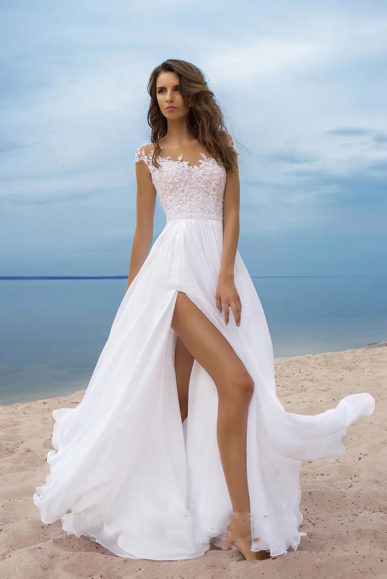 Witte Elegante Avond Feestjurken Voor Vrouwen Boho Zomer Strand Lange Maxi  Jurken Casual V-Hals Kant Bloem Trouwjurk - AliExpress, image size:768x1149
