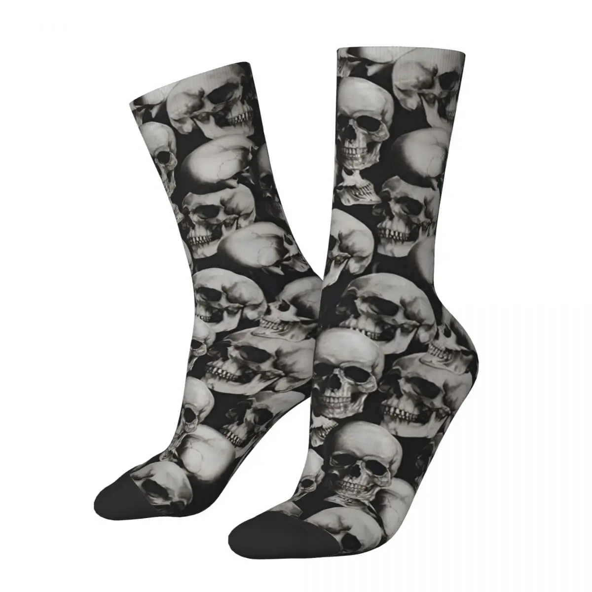 

Funny Crazy Sock for Men Skulls Heads Hip Hop Harajuku Happy Pattern Printed Boys Crew Sock Casual Gift