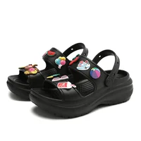 Sandals for Women 2023 Korean Wedge Platform High Heels Ladies Shoes Outdoor Beach Peep Toe Non-slip Sandalias De Mujer - Image 6