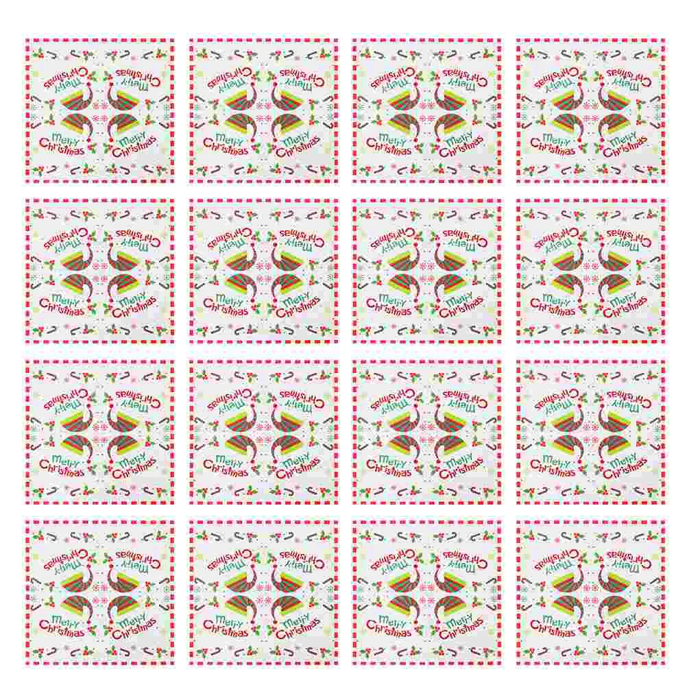 100 Pcs Christmas Napkins Printing Table Decoration Tissue Paper for Xmas Guest Towels Party Use Cartoon Pattern