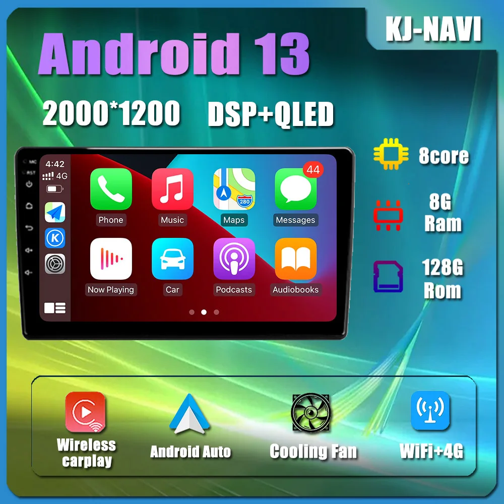 AutoradioAndroid13NavigationGPSBluetoothSystmeIntelligentLecteurCarplayLimitationKIT