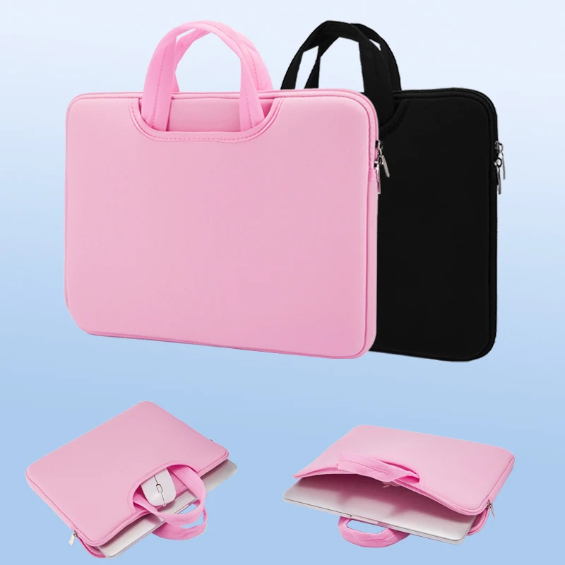 Computer Bag 16 Inch and 17 Inch Front Pocket Hold Power Mouse Large Space Laptop Handbag Lightweight
