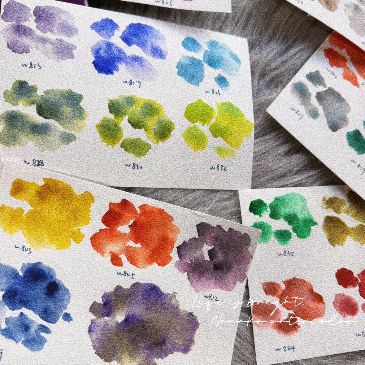 Korean Mission sedimentation color layered watercolor pigment packaging 5 /34 colors 1ml 2ml professional drawing pigment