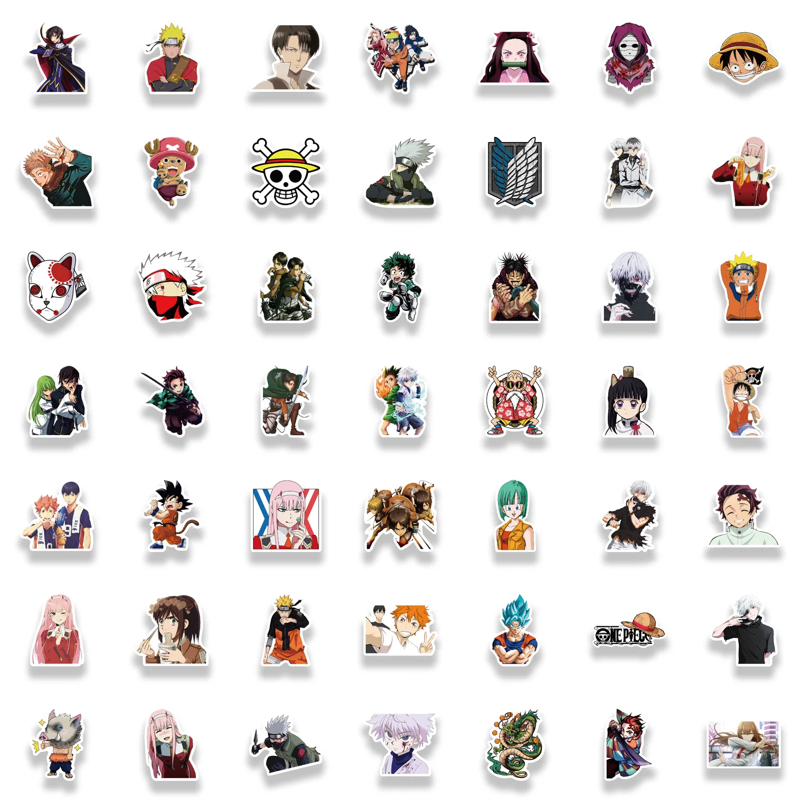 100PCS Mix Anime Stickers Waterproof DIY Graffiti Phone Laptop Luggage Guitar Notebook Cup Cartoon Stickers Kids Toy 5
