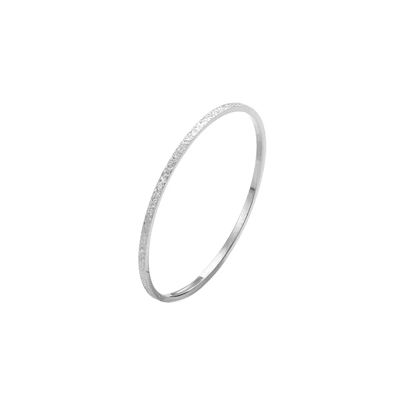 0.5mm Thin Matte Stackable Ring Stainless Steel Knuckle Midi Rings for Women Girl Size 4-9 6