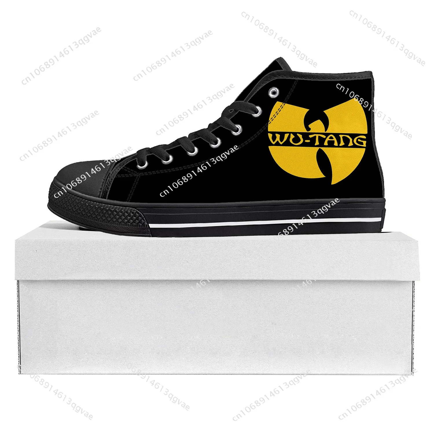 

W-Wu-T-Tangs High Top High Quality Sneakers Clan Mens Womens Teenager Canvas Sneaker Custom Made Shoe Casual Couple Shoes Black