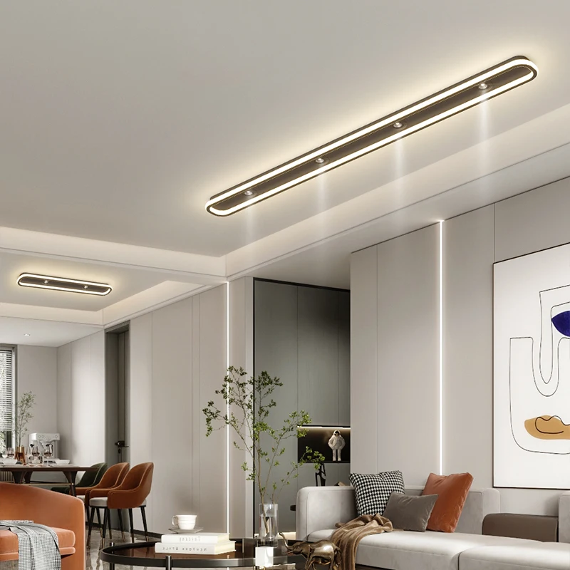 

Simple Post-modern Creative Ceiling Lights Bathroom Cloakroom LED With Spotlights Versatile Atmospheric Corridor Entrance Lamp