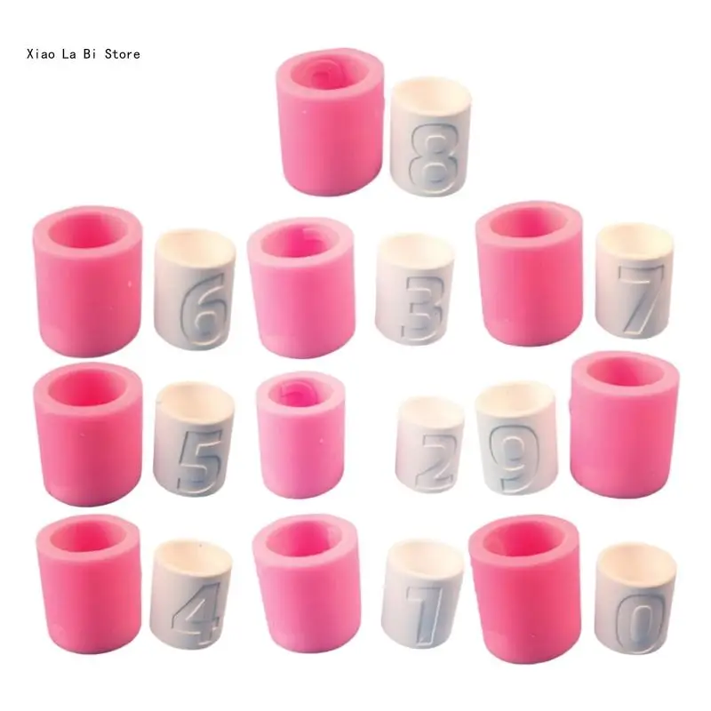 

Flexible Number Holder Mold Innovative Resin Mold for Crafting Number Holder Unique Cement Sculptures XXFD
