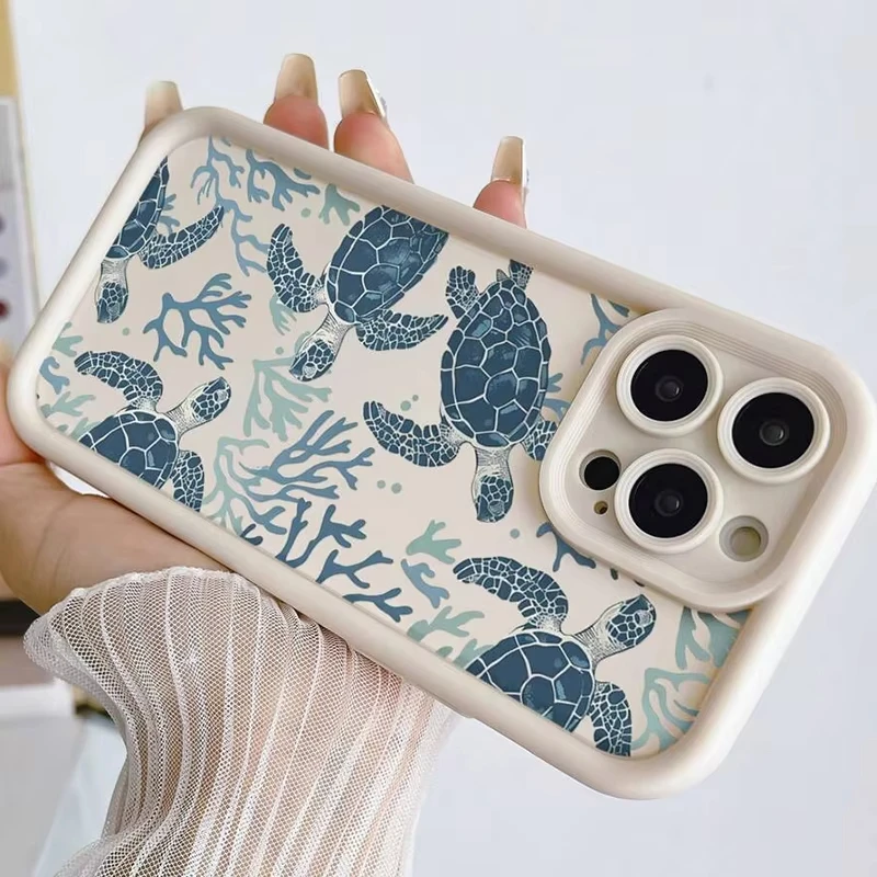 Vibrant Sea Turtle Art Phone Case Cover