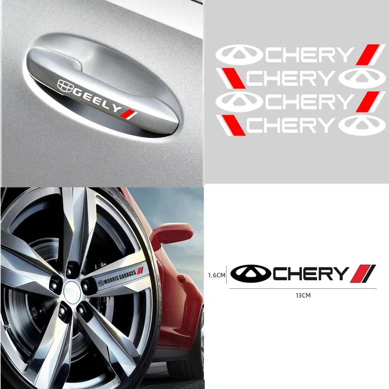 4 шт. автомобильные наклейки на дверные ручки Toyota Corolla Yaris Rav4 Avensis Auris Camry C-hr 86 Prius |