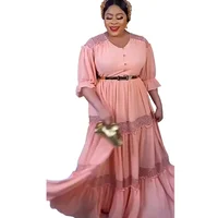 African Party Dresses for Women 2023 Dashiki Ankara Lady Evening Gowns Elegant Turkey Muslim Maxi Dress New Fashion Plus Size 5