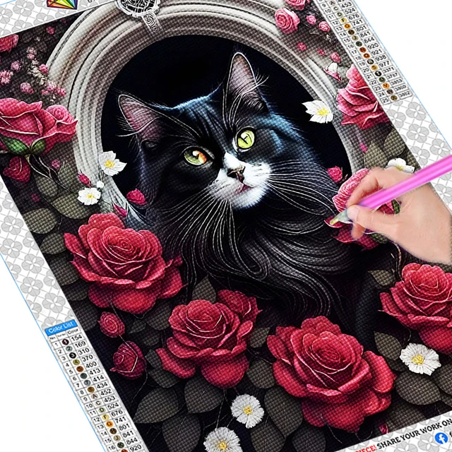 Pintura de diamante 5D DIY, imagen de León y Animal, mosaico completo,  Cuadrado/redondo, bordado de diamantes, punto de cruz, decoración del  hogar, Cuadros - AliExpress