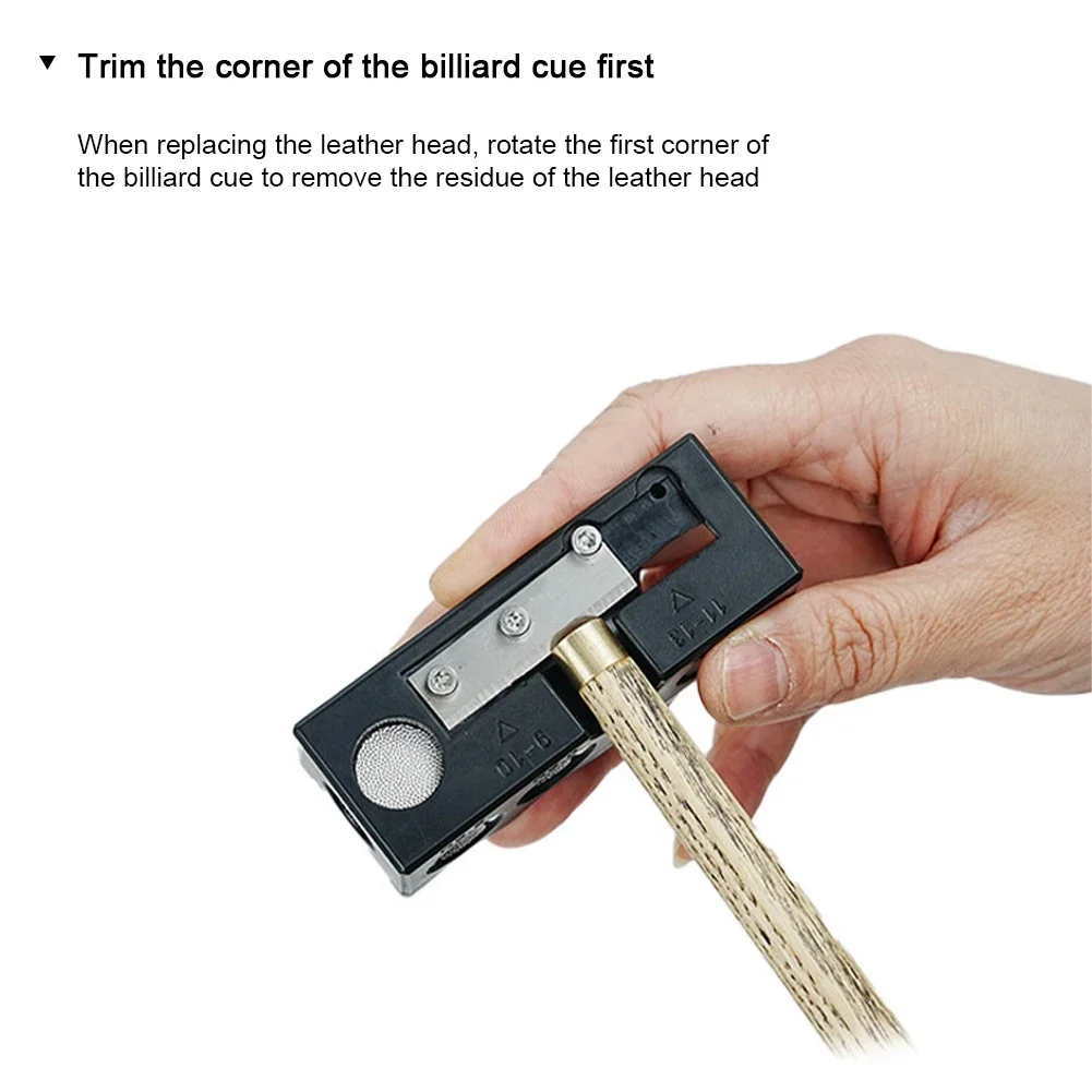 11 in 1 Billiard Cue Tip Grinding Tool Billiards Cue Tip Corrector Tool Billiards Cue Repair Tool Arc Polisher Rod Repair Tools