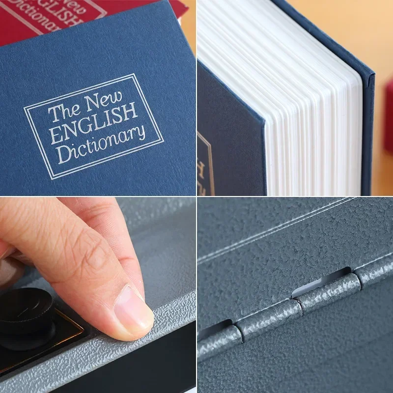 Hapivida Mini Book Safe - Wachtwoord Boekkluis Roestvrij Staal - Verborgen Cash Box Voor Thuis En Kantoor