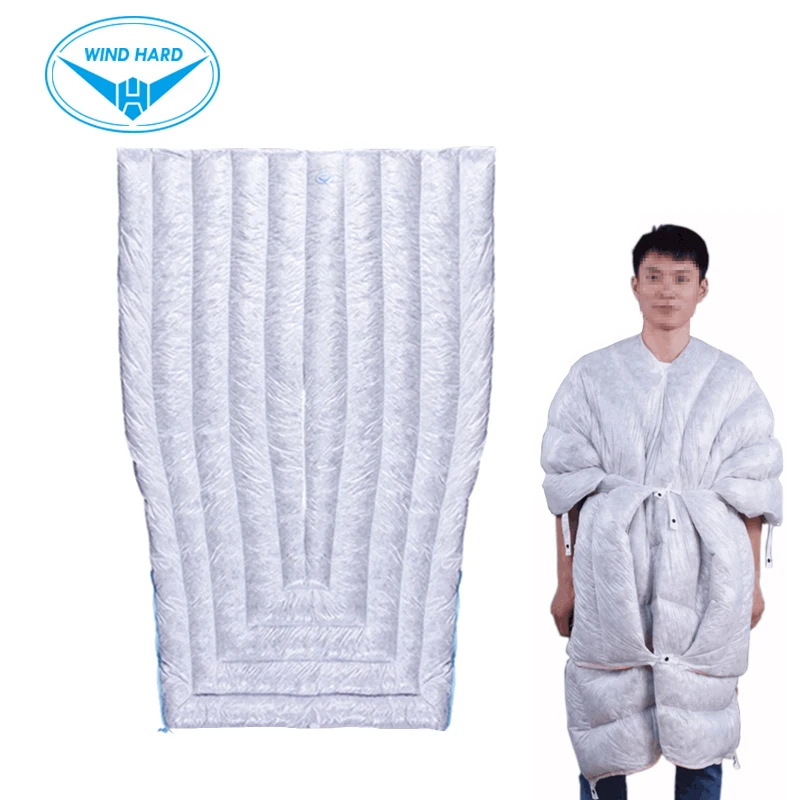 

Маленький спальный мешок AEGISMAX с защитой от ветра, шт., серый гусиный пух, уличная палатка для кемпинга, нейлоновый мешок для весны и осени