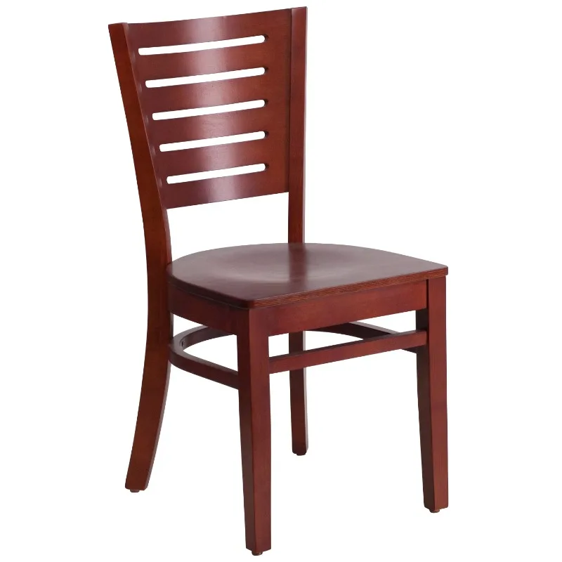 

Furniture Darby Series Slat Back Mahogany Wood Restaurant Chair
