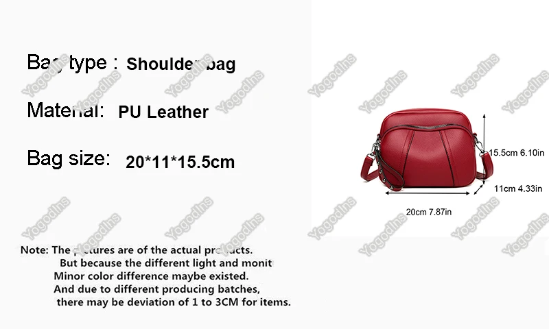 Solid Color Fashionable Rivet Zipper Women's Mobile Phone Bag