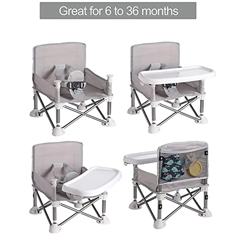 Baby Booster Seat Dining Chair Portable Travel Folding Kids With Feeding Chair Outdoor Beach Seat Baby Furniture Supplies