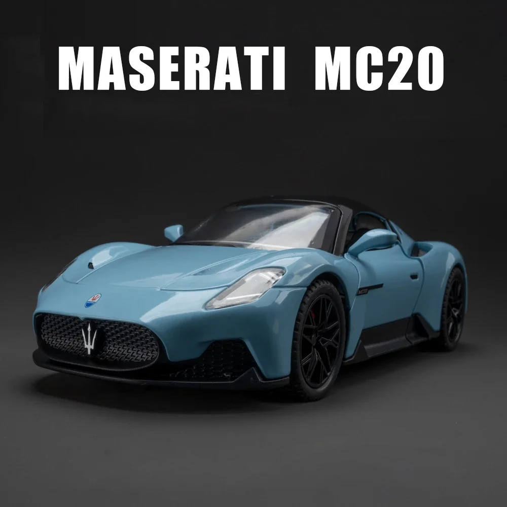 1:22 Maserati MC20 Supercar Alloy Model Car Toy Diecasts Metal Casting Sound and Light Car Toys For Children Vehicle 4