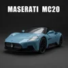 1:22 Maserati MC20 Supercar Alloy Model Car Toy Diecasts Metal Casting Sound and Light Car Toys For Children Vehicle 4