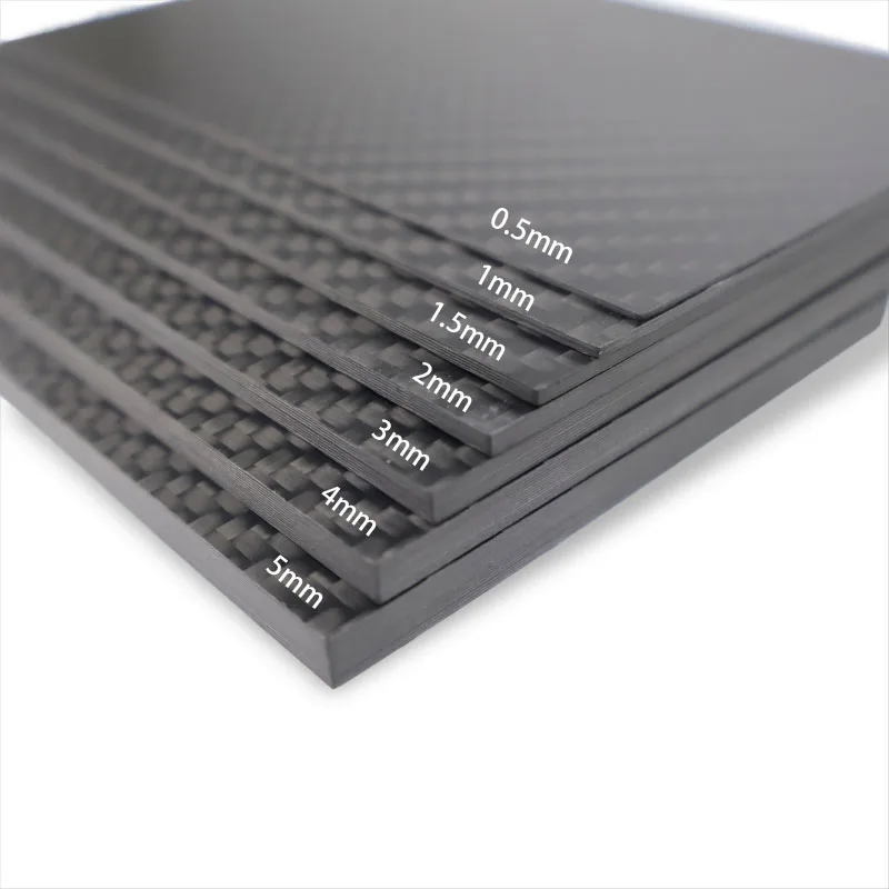 Marke new1pcs125mm X 75mm Real Carbon Fiber Platte Panel Blatt 0,5/1/1,5/2/3/4/5mm dicke Verbund Härte Materia für drohne