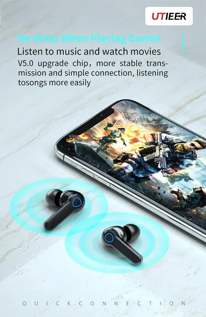 M19 Bluetoothイヤホンワイヤレスゲーミングタッチeスポーツミニ