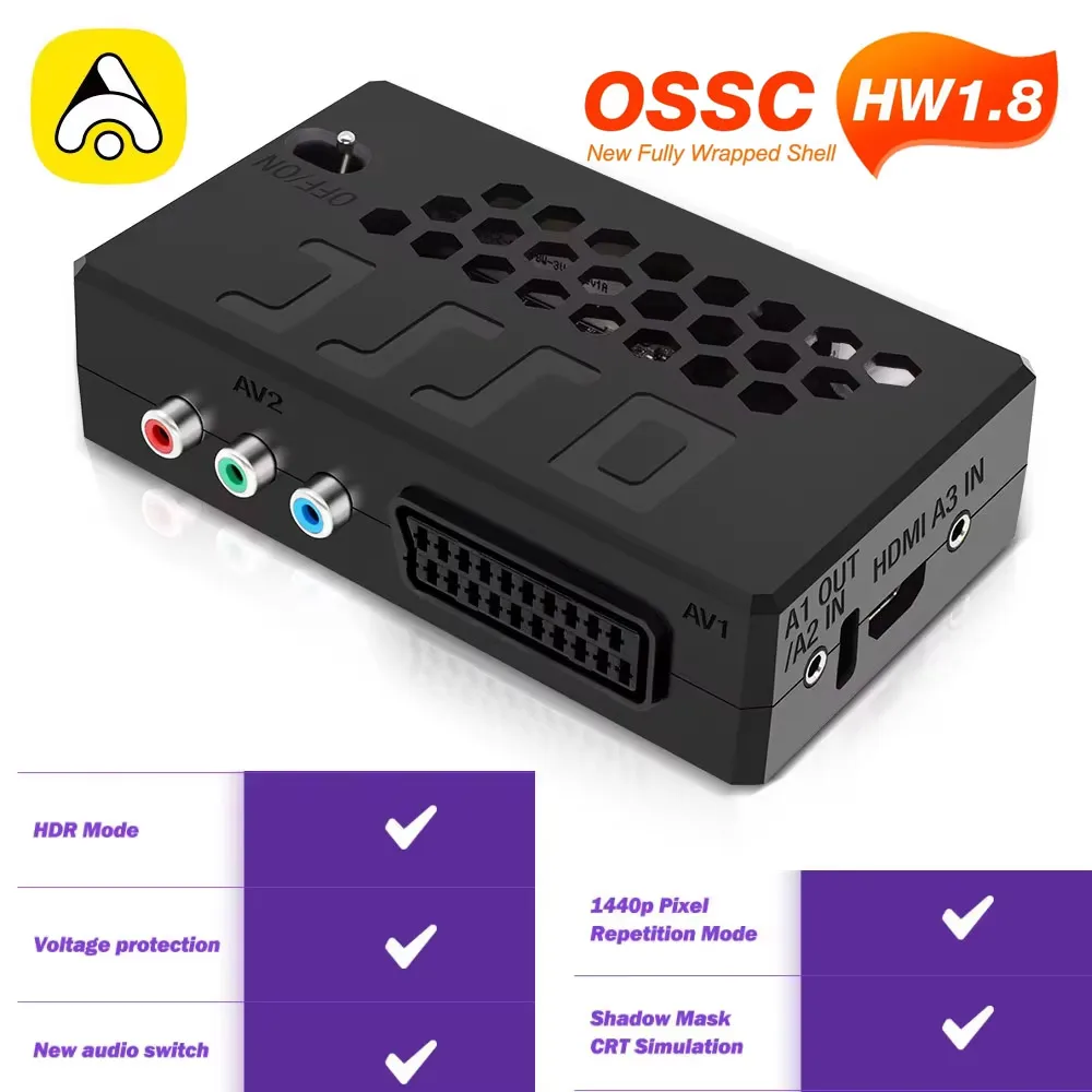 OSSC アップスケーラー HDMI コンバータレトロゲームコンソール