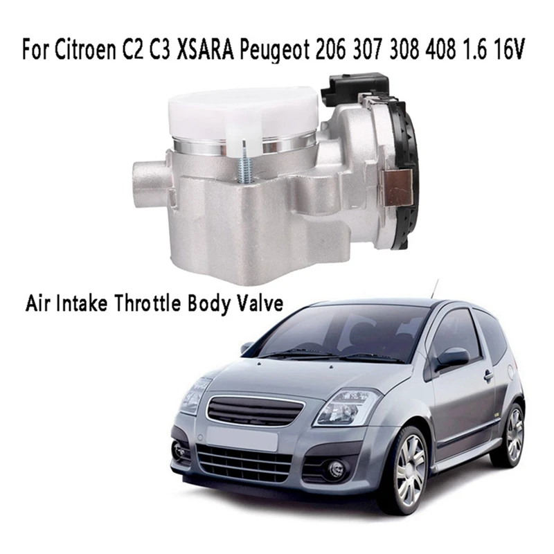 

52Mm Throttle Body Valve For Peugeot 206 307 308 408 1.6 16V Citroen Berlingo C2 C3 C4 XSARA Throttle Valve 0280750085 Parts