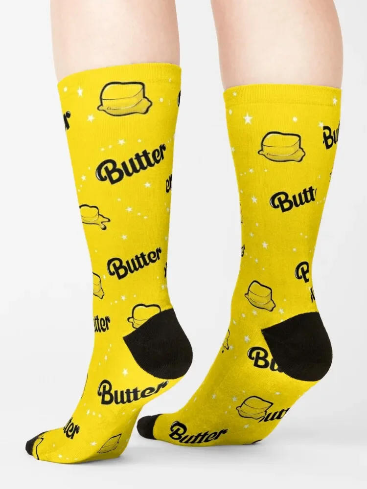 Butter with stars, smooth like butter Socks custom sports Thermal man winter cool sports and leisure Designer Man Socks Women's