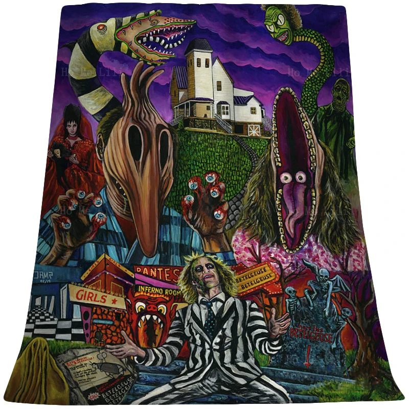 

Beetlejuice Hill Giant Herdgorger Magic Horror Movie The Gathering Badass Poster Flannel Blanket By Ho Me Lili Fit All Seasons