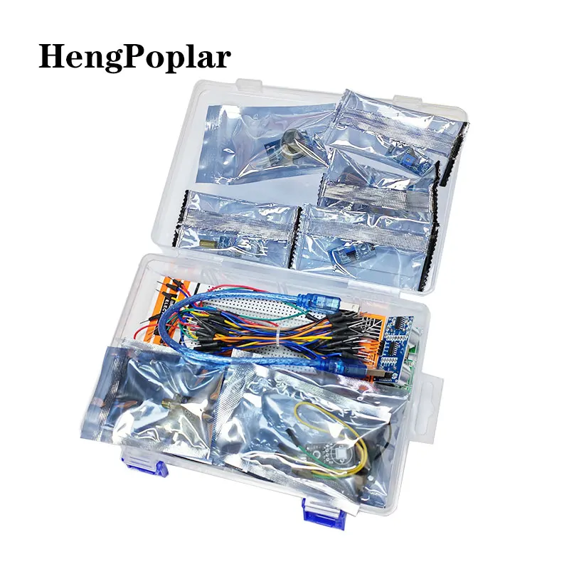 Per Arduino 16 In 1 Sensori Moduli Starter Kit Con Uno R3 Mb-02 Bread Board Kit Di Apprendimento Fai Da Te