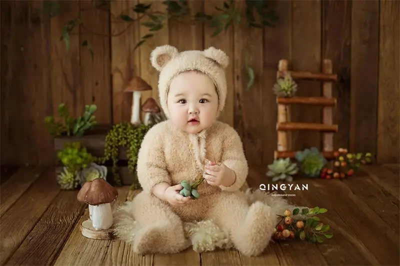 Newborn Photography Props  Romper Baby Boy Girl  Bear Bodysuits Outfit  Photography  Props