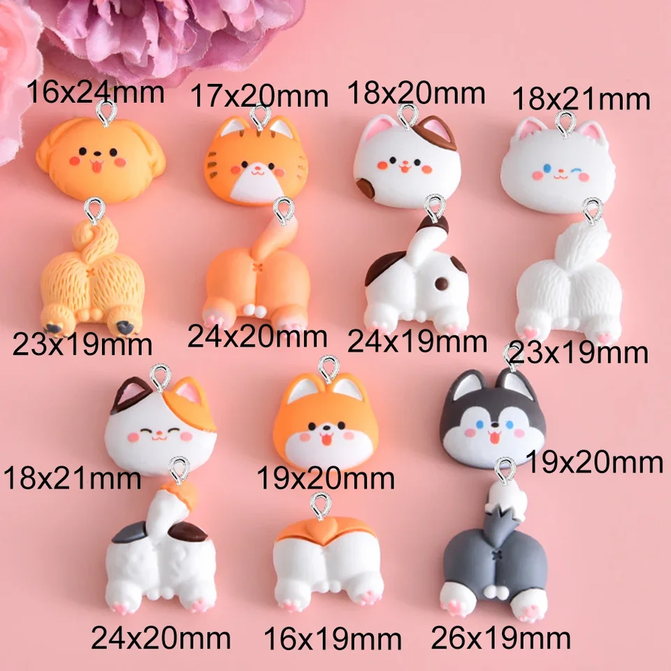 Spritewelry Enamel Animal Charms - 18PCS Cute Charms For Jewelry Making, Keychains, Crafts (Chicken, Cat, Butterfly & More) - View #8
