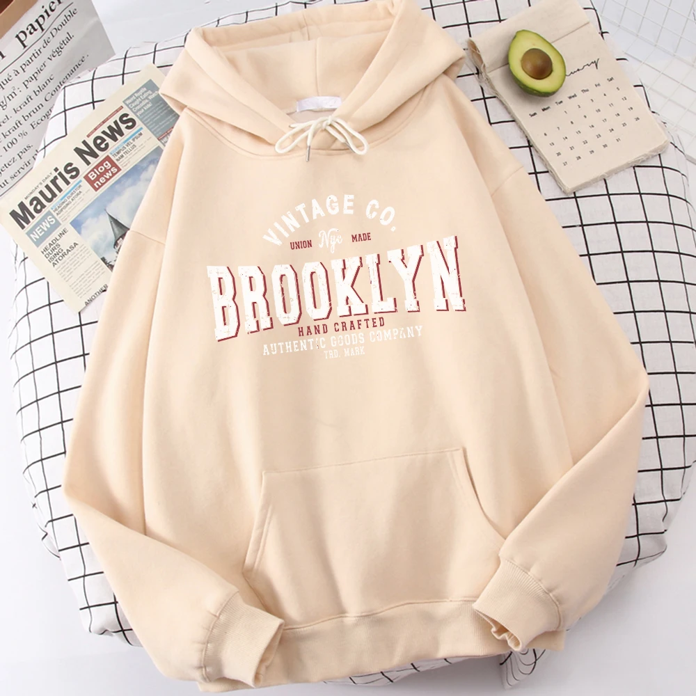 

Brooklyn New York City Personality Print Sweatshirt Men'S Novelty Hooded Top Harajuku Pocket Sportswears Sport Warm Hoodies Mens