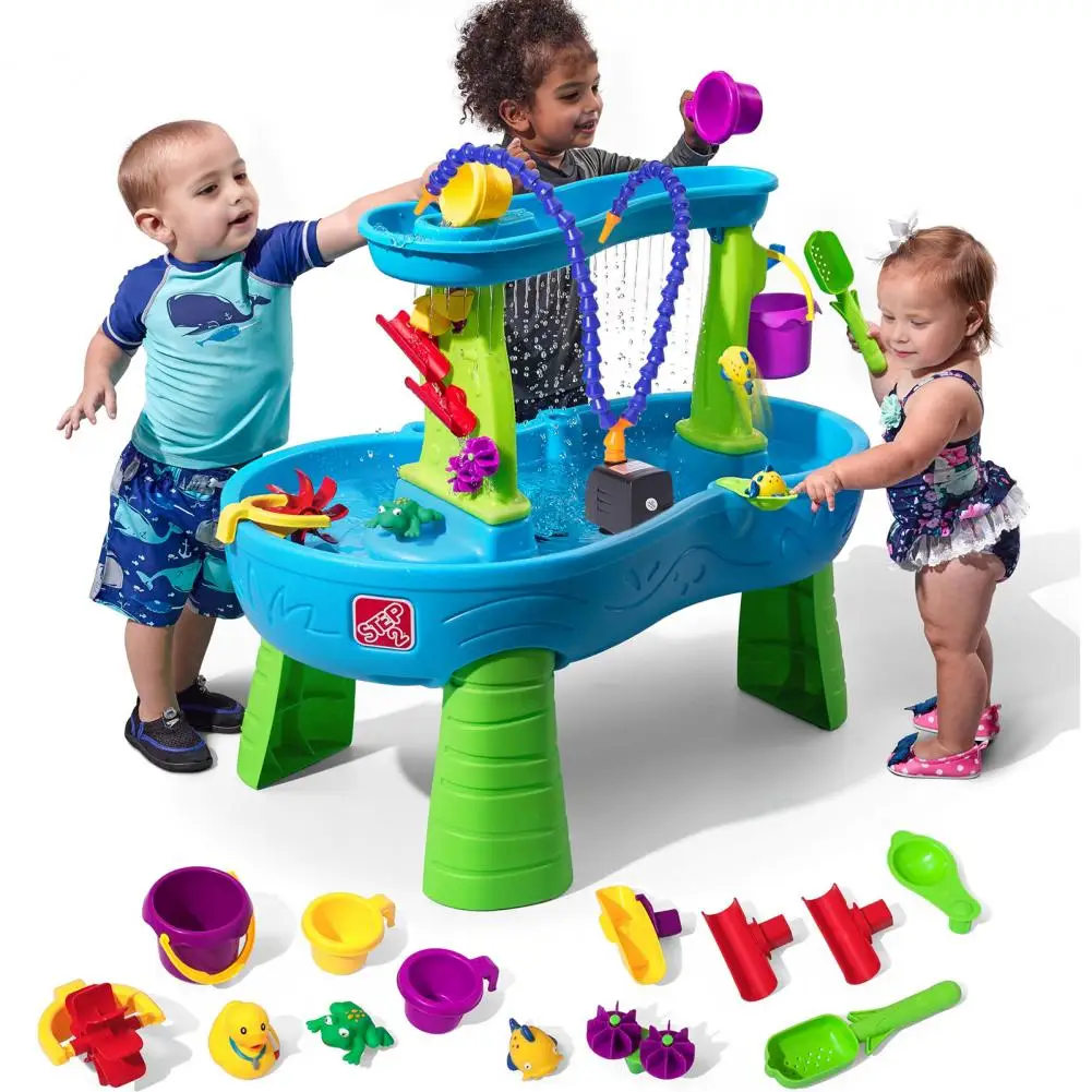 80cm Water Pump US Plug For Water Table With Dual 360-Degree Adjustable Tubes Kids Outdoor Garden Water Table Accessories Pump