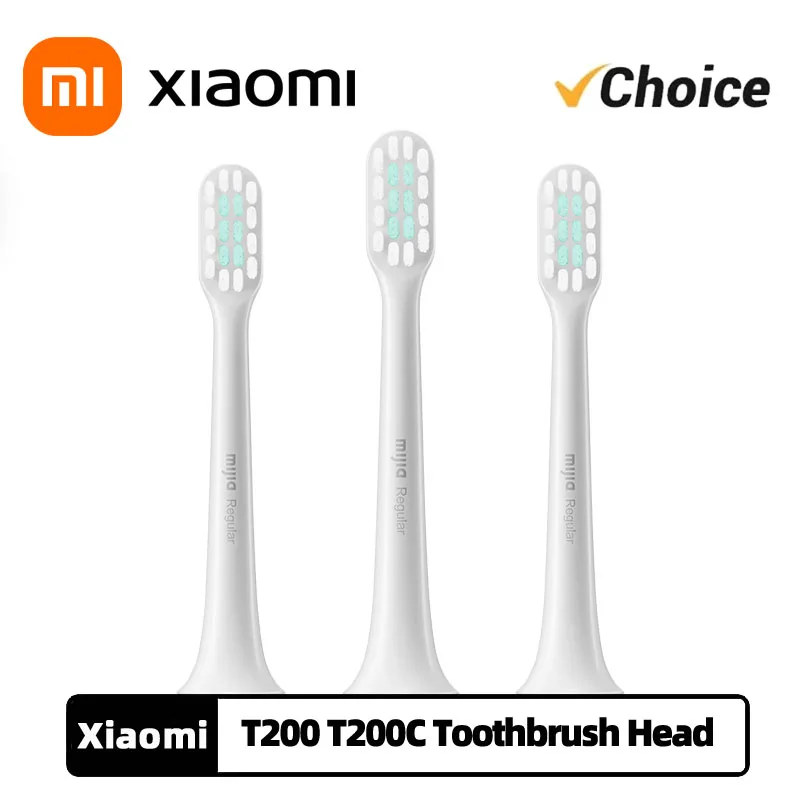 XIAOMI MIJIA T200 T200C Sonic Electric Toothbrush Head Accessories 3PCS DuPont Brush Head Spare Parts Pack Oral Hygiene electric toothbrush