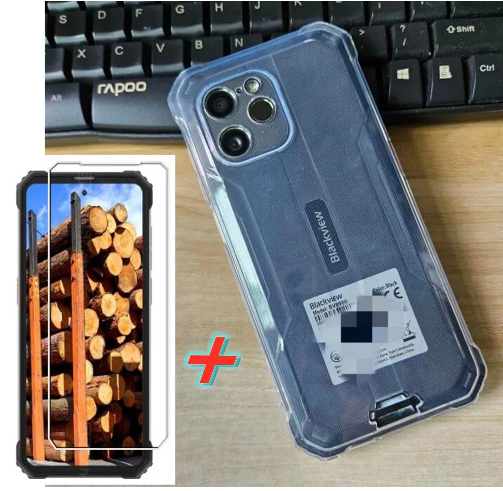 HHUAN Custodia per Blackview BV8800 (6.58 Pollici), 2 Ultra Sottile