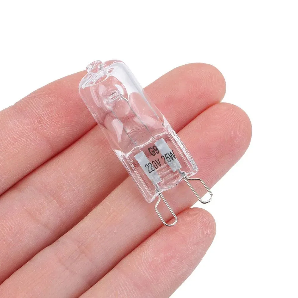 Dimmable G9 Halogen 220V 25W/40W/60W Capsule Lamps 500℃ Heat Resistant for Refrigerators/Fans/Ovens Kitchen/Bathroom Fixture