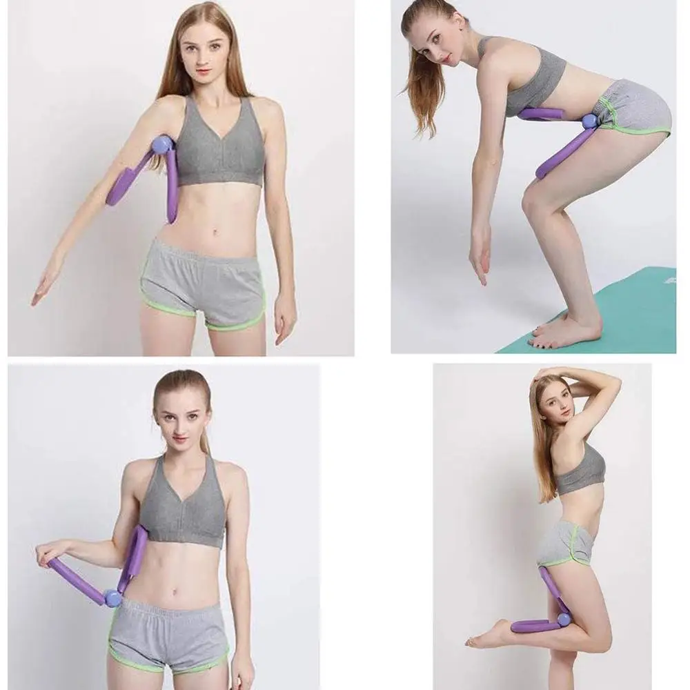 Muscle Trainer Leg Stretching Machine Leg Trainer PVC Thigh Exercisers Home Gym Accessories Thigh Muscle Arm Chest Waist Exerciser Workout Fitness Yoga Equipments