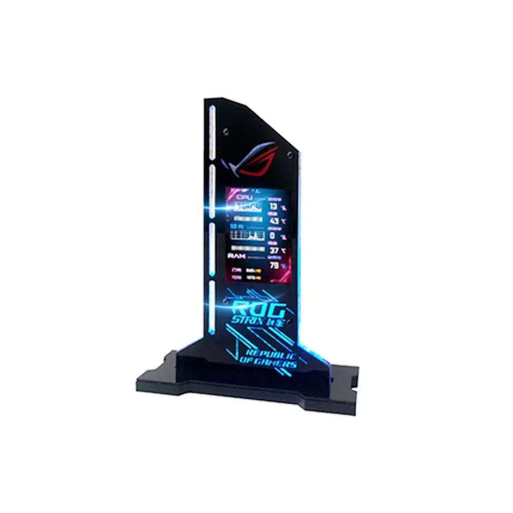 Placa de Vídeo Gráfica Suporte Suporte Vga 2.4 Display Lcd Suporte Rgb Cpu Gpu Ram Monitor Aida64 Gabinete pc Gamer Diy - Imagem 3
