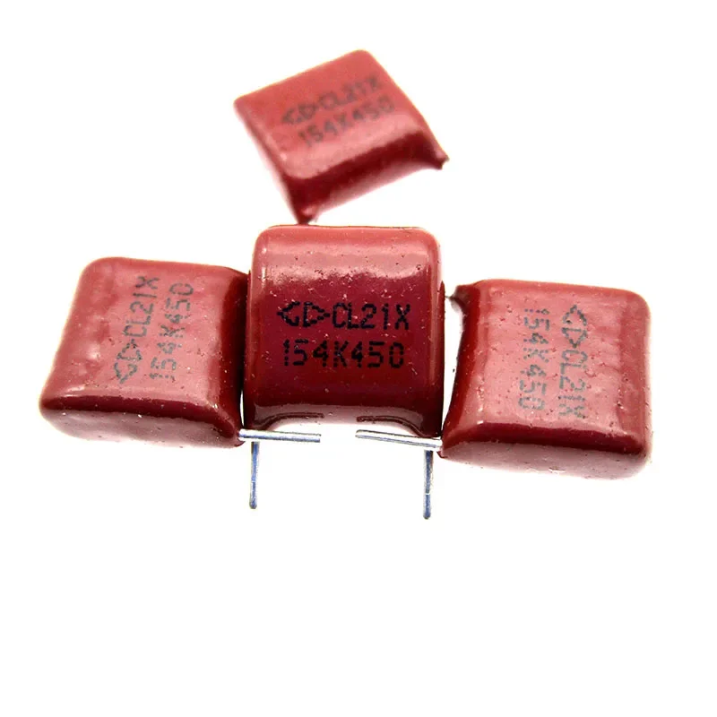 

CL21X 154K CBB Film Capacitor 450V 400v 0.15uf 150nf Foot Distance 7.5mm