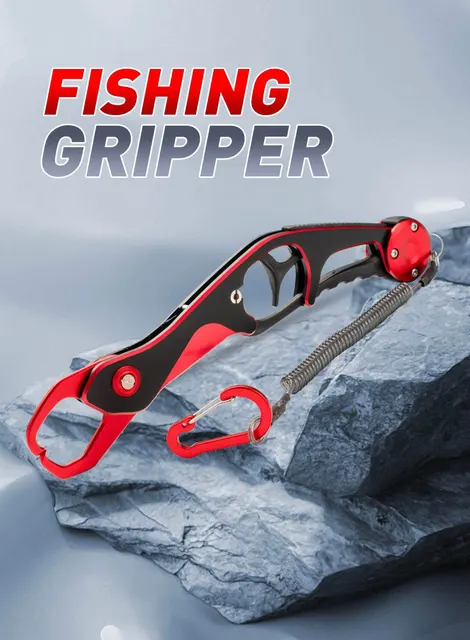 Outils de pêche en aluminium Portable Light Fish Lip Grip Grip de pêche  Grabbber outil de pêche 50kg chargement pinces de pêche - AliExpress