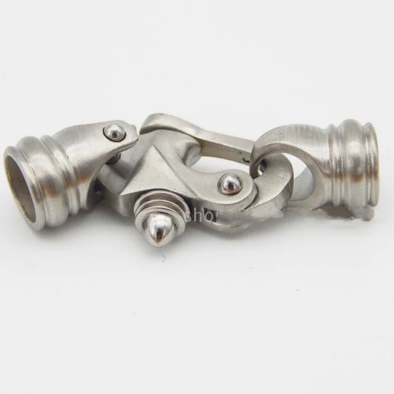 10PCs/Lot Hole:Approx 7mm 37mm 13x10mm Original Color With End Cap Stainless Steel Clasps