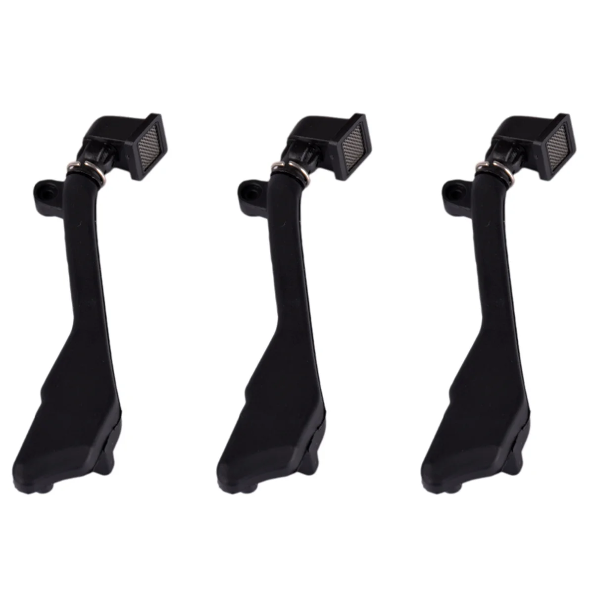 BAAU 3X Black Rubber Snorkel for 1/10 RC Crawler Car -4 TRX4 T4 Accessories