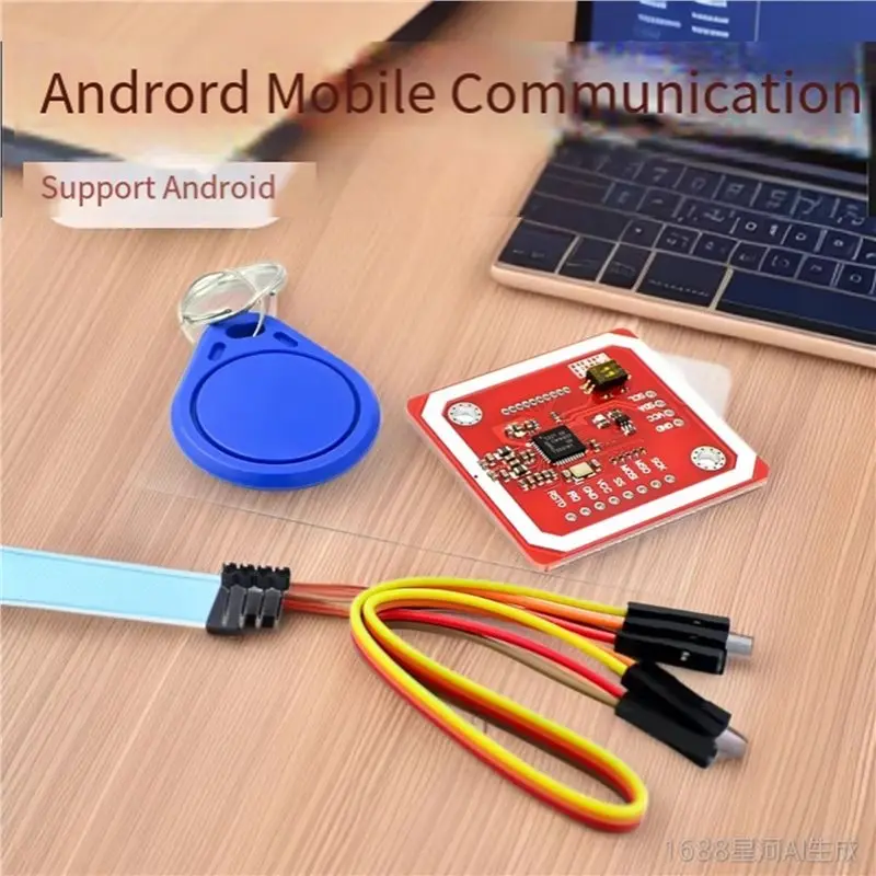 2세트 PN532 RFID 무선 모듈 V3 사용자 키트 리더/라이터 모드 IC S50 카드 PCB 안테나 I2C IIC SPI HSU-A86G