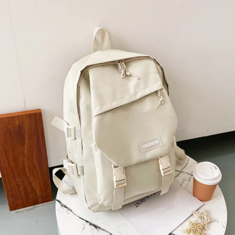 Solid Tide Cool Tooling Women's Backpacks for Girls Large-capacity School Bag Female High School Student Women Backpack Shoulder